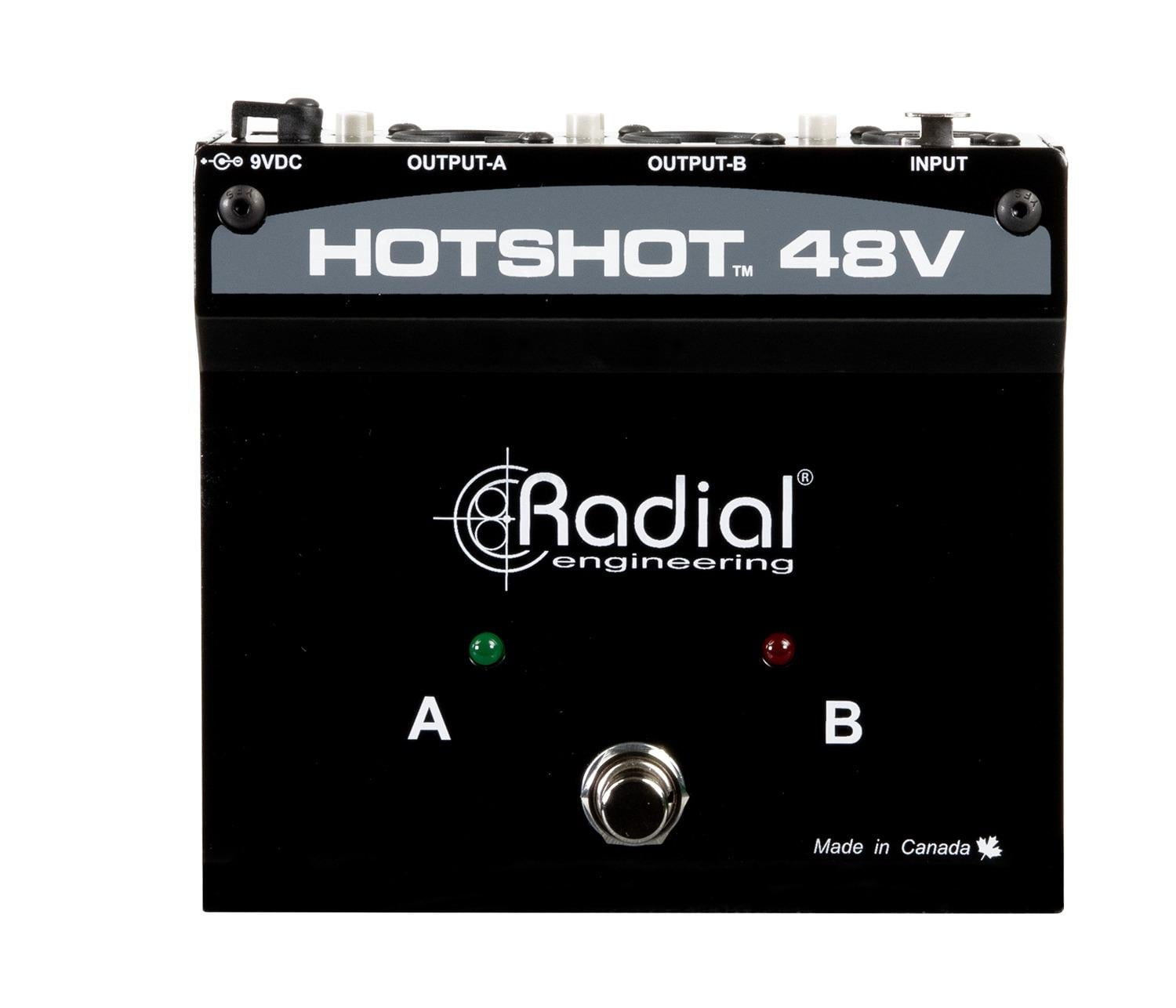 Radial Engineering HotShot 48V Condenser Microphone Switcher