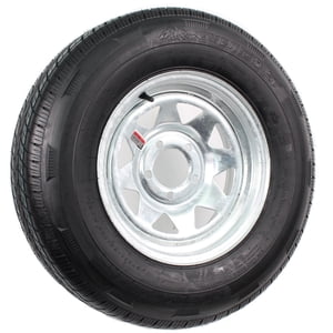 Radial Trailer Tire On Rim ST205/75R14 14 in. 5 Lug Wheel Galvanized Spoke Sansujyuku sansujyuku.com