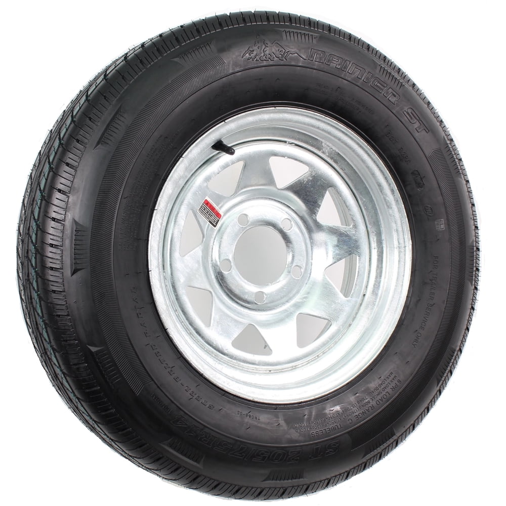 Radial Trailer Tire On Rim ST205/75R14 14 in. 5 Lug Wheel Galvanized Spoke Radial Trailer Tire On Rim ST205/75R14 14 in. 5 Lug Wheel Galvanized Spoke Sansujyuku sansujyuku.com