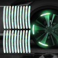 thumbnail image 1 of Radiance 20pcs Car Wheel Hub Reflective Sticker Safety Night Tire Decal Rim Strip, 1 of 9