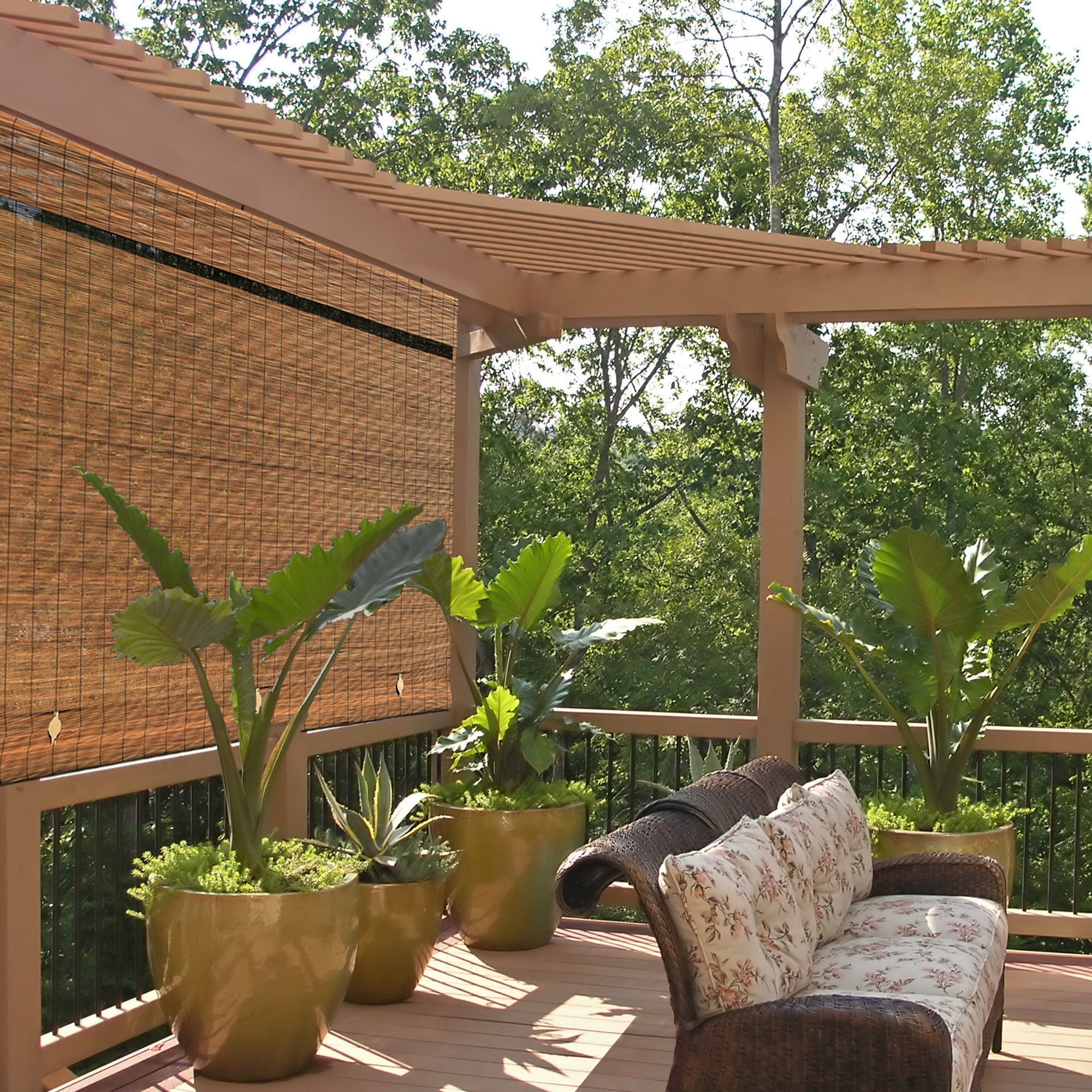 Radiance Cordless Bamboo Blinds, Light Filtering, Ideal for Patio ...