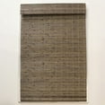 thumbnail image 1 of Radiance Bamboo Roman Shades for Windows, Flatstick Cordless Blinds, Driftwood, 36"W x 64"L, 1 of 18