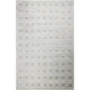 Radiance Collection Geometric & Solid Contemporary 100 Percent Viscose Hand Loomed Area Rug, Platinum - 7 ft. 9 in. x 9 ft. 9 in.