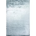 thumbnail image 1 of Radiance Collection Solid Contemporary 100 Percent Banana Silk Hand Loomed Area Rug, Sky - 7 ft. 9 in. x 9 ft. 9 in., 1 of 1