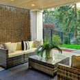 thumbnail image 1 of Radiance Cordless Bamboo Blinds, Cordless Blinds for Porch, Patio and Interiors, Cocoa, 48" x 72", 1 of 6
