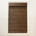 Radiance Cordless Bamboo Roman Shades for Windows Flatstick Bamboo