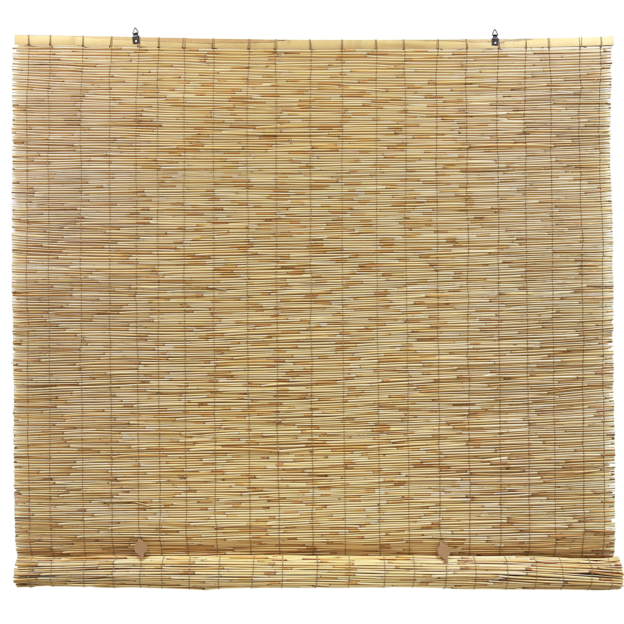 Radiance Cordless Blinds, Waterproof Bamboo Blinds for Porch and Patio, Natural Brown, 72" W x 72" L