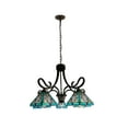 thumbnail image 1 of Radiance Goods Mission Tiffany-Style Blackish Bronze 5 Light Large Chandelier 26" Wide, 1 of 5