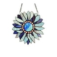 thumbnail image 1 of Radiance Goods Tiffany-Style Floral Stained Glass Window Panel 11" Height, 1 of 5