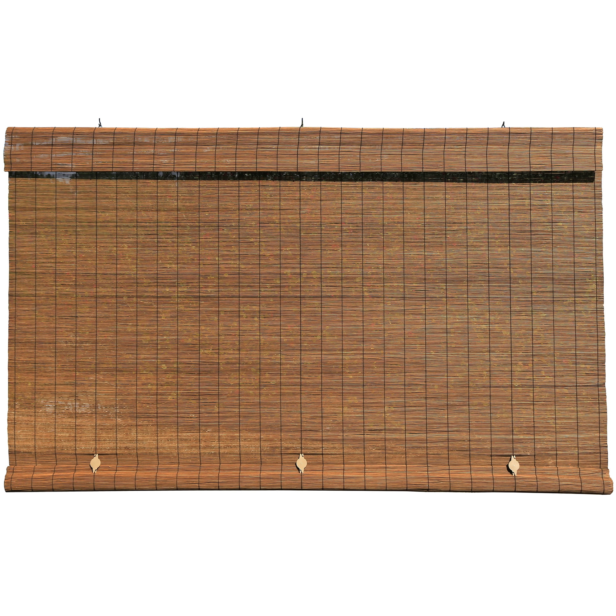 Radiance Bamboo Blinds, Imperial Cordless Blinds for Windows, Fruitwood Finish, 36" x 72"