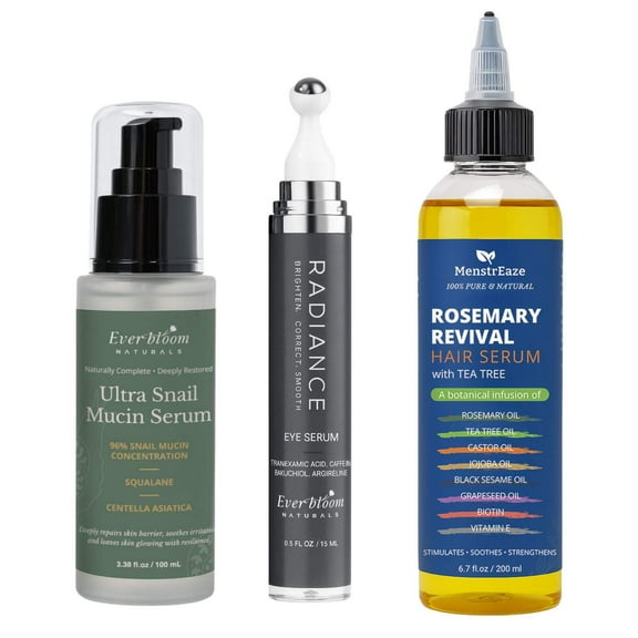 3-Piece Custom Glow Beauty Set – Build Your Own Gift Box with Face Care, Eye Serum  Hair Oil