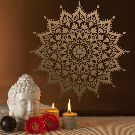Radiance Mandala Stencil - 18-inch