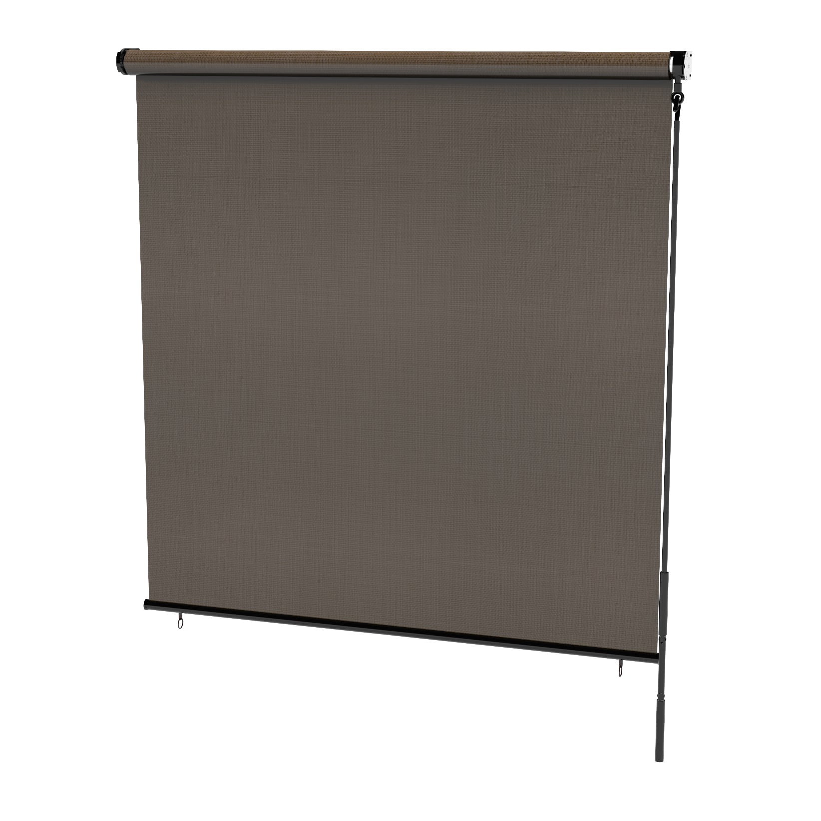 Radiance Patio Sun Shade, Exterior Cordless Blinds, Coconut Brown, 72" x 72"