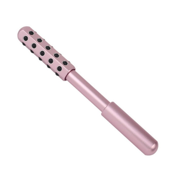 Radiance Roller - Germanium Stone Uplifting Face Beauty Massage Tool /Roller/Wand for Skin Tightening/Firming, De-Puffing, Sculpt/Lift, Anti-Aging (Rose Gold)