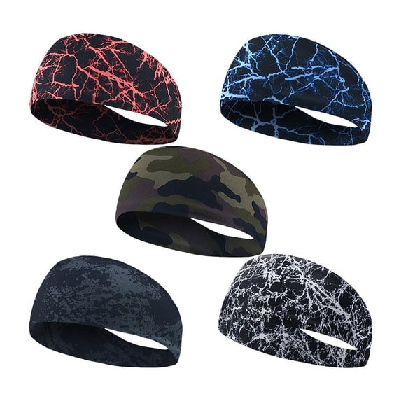 Radiance Sweatband Sports Headbands For Men Woman Gym Yoga Sweat Hair Bands Softღ