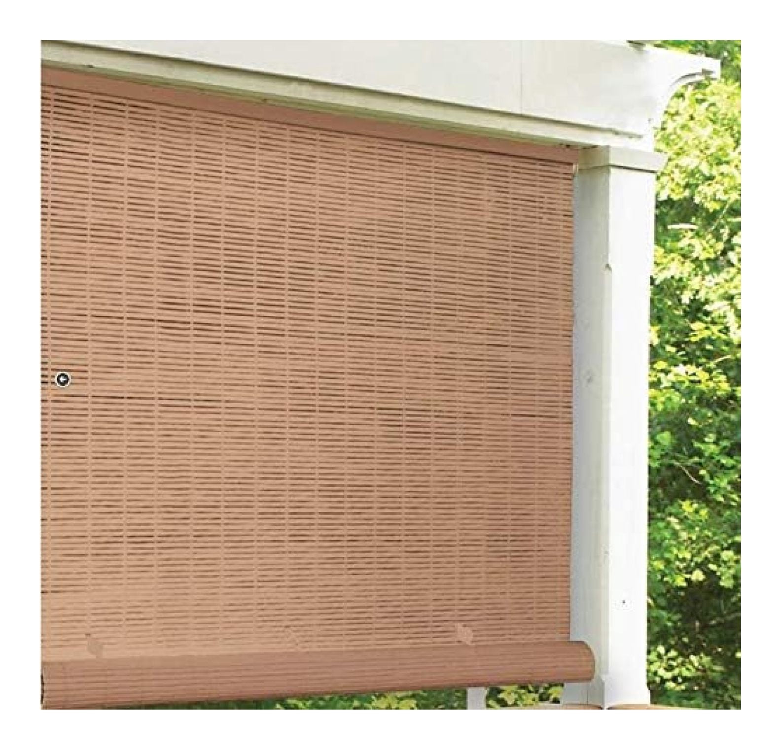 Radiance Vinyl Rollup Shade 36 in. W x 72 in. H Bamboo Cordless2