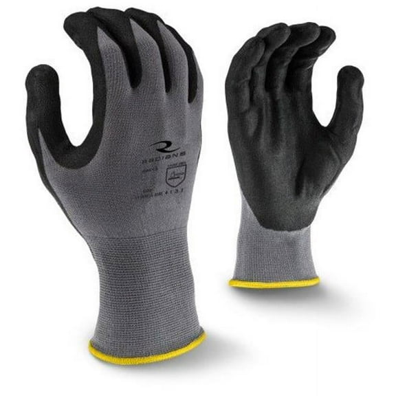 RWG13C Foam Nitrile Gripper Glove, Medium, Gray
