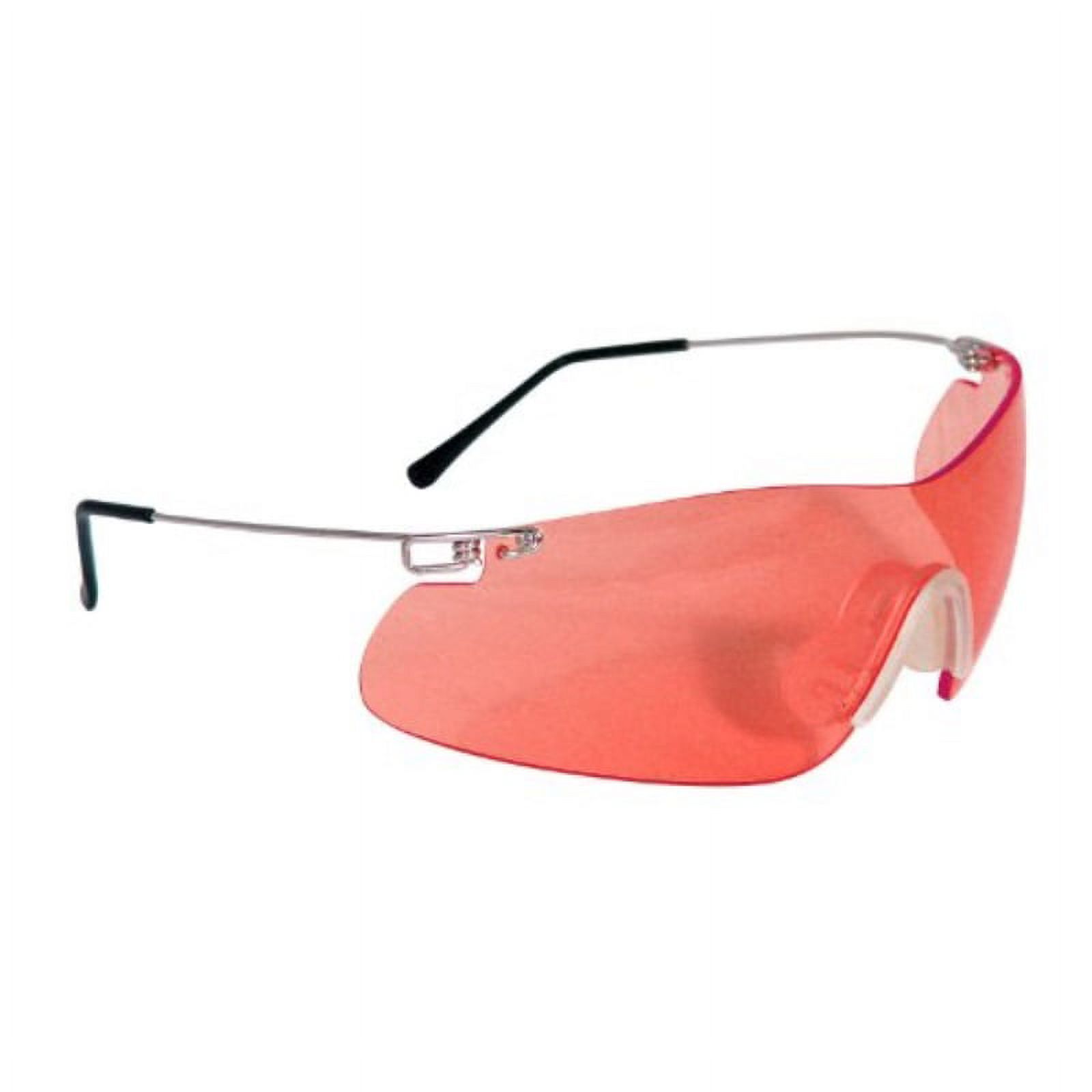 Radians Clay Pro Shooting and Safety Glasses (Silver Frame Vermillion