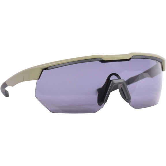 Radians Crossfire PHAZE Shooting Glasses Tan Frame Smoke Lenses