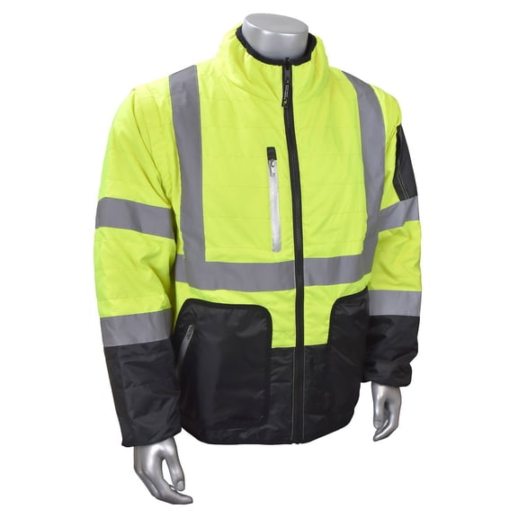 Radians SJ510-3ZGS-2X Quilted Reversible Jacket with Zip-Off Sleeves, XX-Large