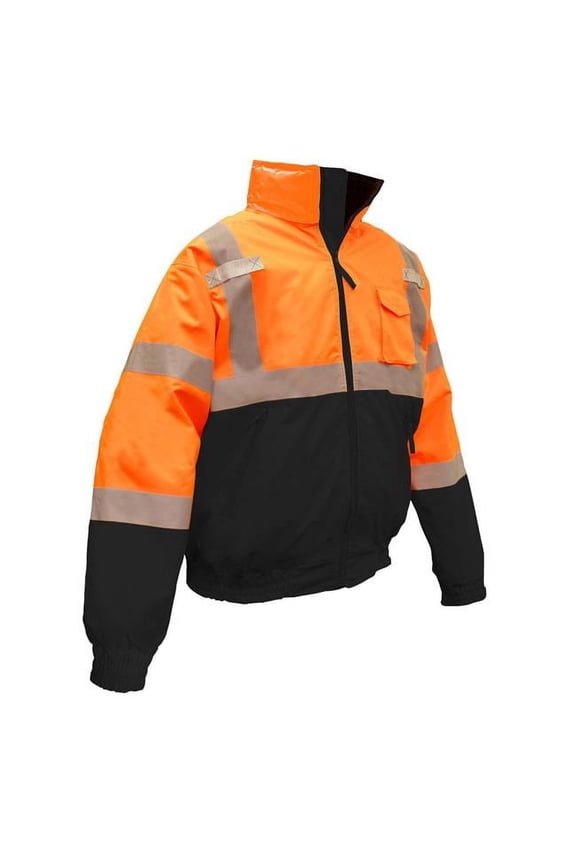 SJ110B-3ZOS-2X Class 3 Two-in-One High Visibility Bomber Safety Jacket, 2X-Large, Hi-Viz Orange