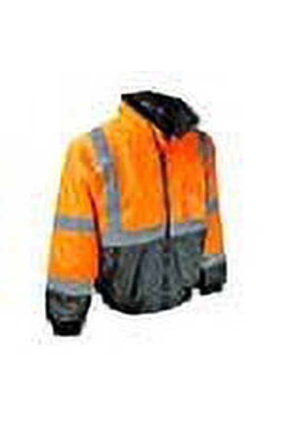 SJ110B-3ZOS-3X Class 3 Two-in-One High Visibility Bomber Safety Jacket, 3X-Large, Hi-Viz Orange