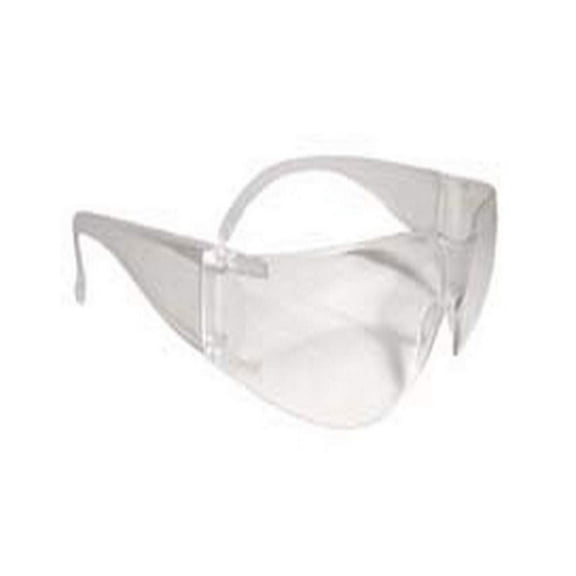 Radians MR0110ID Mirage Clear Lens/Clear Frame Safety Glass, Clear, Clear Pack of 12