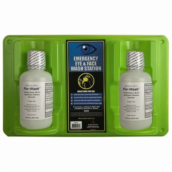Radians REW32D Double Bottle Eyewash Stations 32-OZ