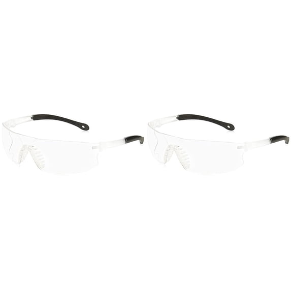 Radians RS1-11 Rad-Sequel Rubber Tipped Lightweight Glasses with Clear Anti-Fog Lens