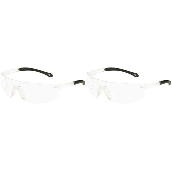 Radians RS1-11 Rad-Sequel Rubber Tipped Lightweight Glasses with Clear Anti-Fog Lens