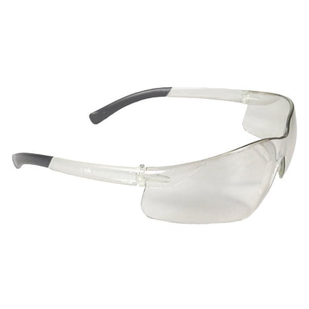 Rad-Atac, Safety Glasses, Anti-Scratch, Clear Lens, Clear Frame, Frameless, 1 PR AT1-10