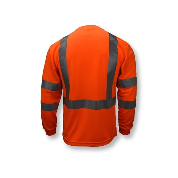 Radians ST21 Class 3 Long Sleeve Safety T-Shirt Hi-Vis Green Max-Dri Mesh