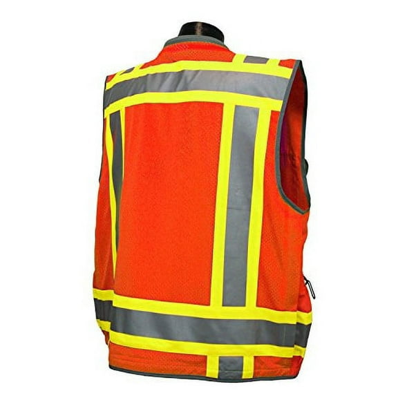 Radians SV55-2ZOD Class 2 Heavy Woven Two Tone Engineer High Visibility Vest (2XL)