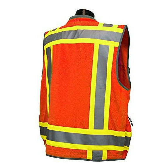 Radians SV55-2ZOD Class 2 Heavy Woven Two Tone Engineer High Visibility Vest (Large)