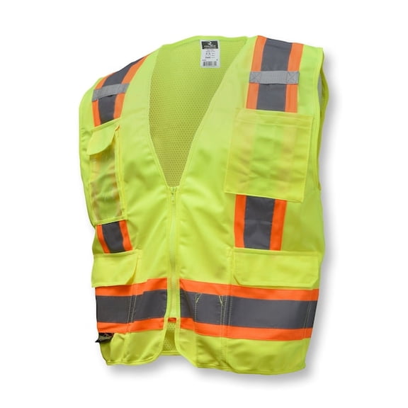 Radians SV6G4X Two Tone Surveyor Class 2 Safety Vest, 4X-Large, Green