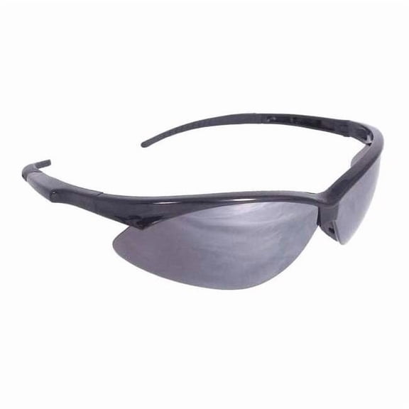 Radians Safety Glasses, Gray, Mirrored, Black AP1-60
