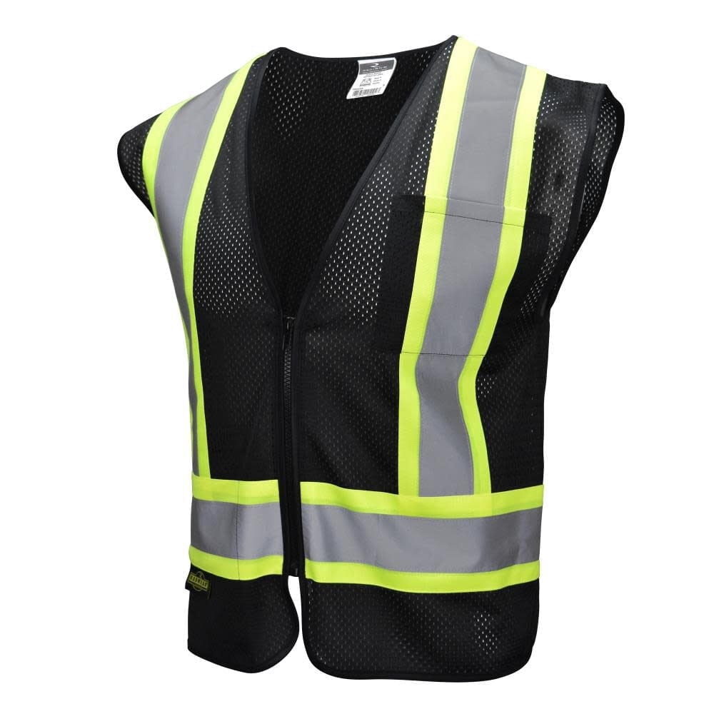 Radians Sv22-1 Economy Type O Class 1 Two Tone Safety Vest, Black, 2X-Large