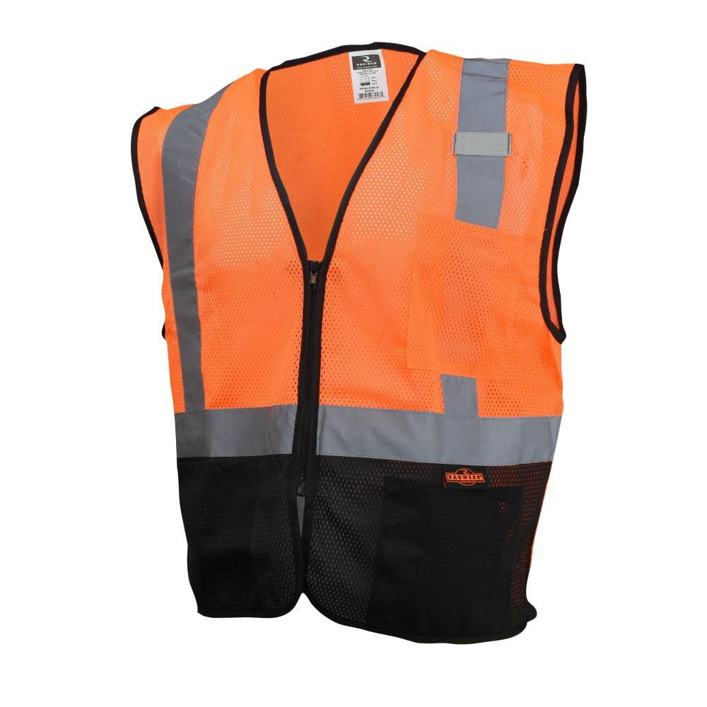 Radians Sv22-1 Economy Type O Class 1 Two Tone Safety Vest, Red, 4X-Large