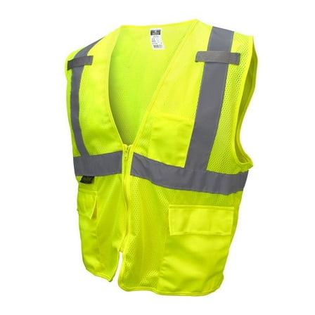 Radians Sv27 Multipurpose Surveyor Type R Class 2 Safety Vest Hi Viz Green 2X