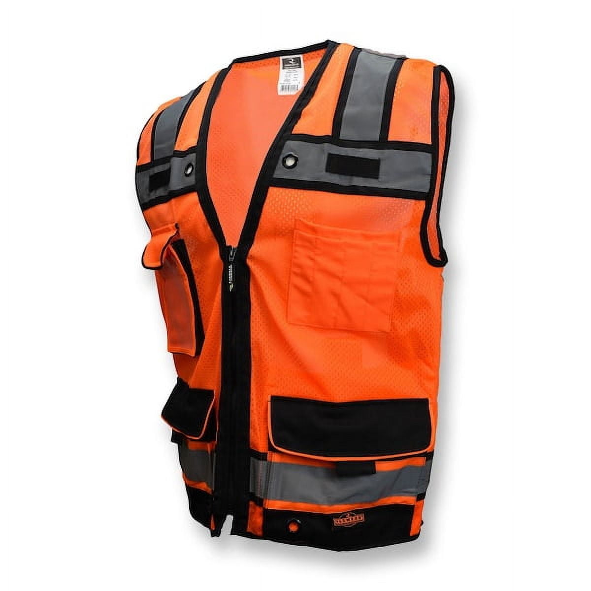 Radians SV65-2ZOM-L Industrial Safety Vest – High-Visibility Work Vest For Construction, Roadwork & Warehouse Use
