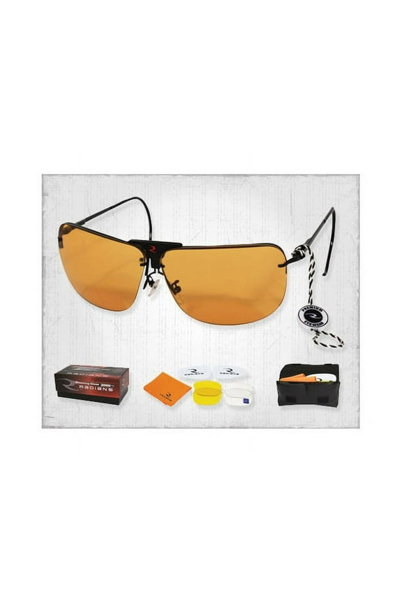 RSG Interchangeable Shooting Glasses Clear, Orange, and Amber Lenses