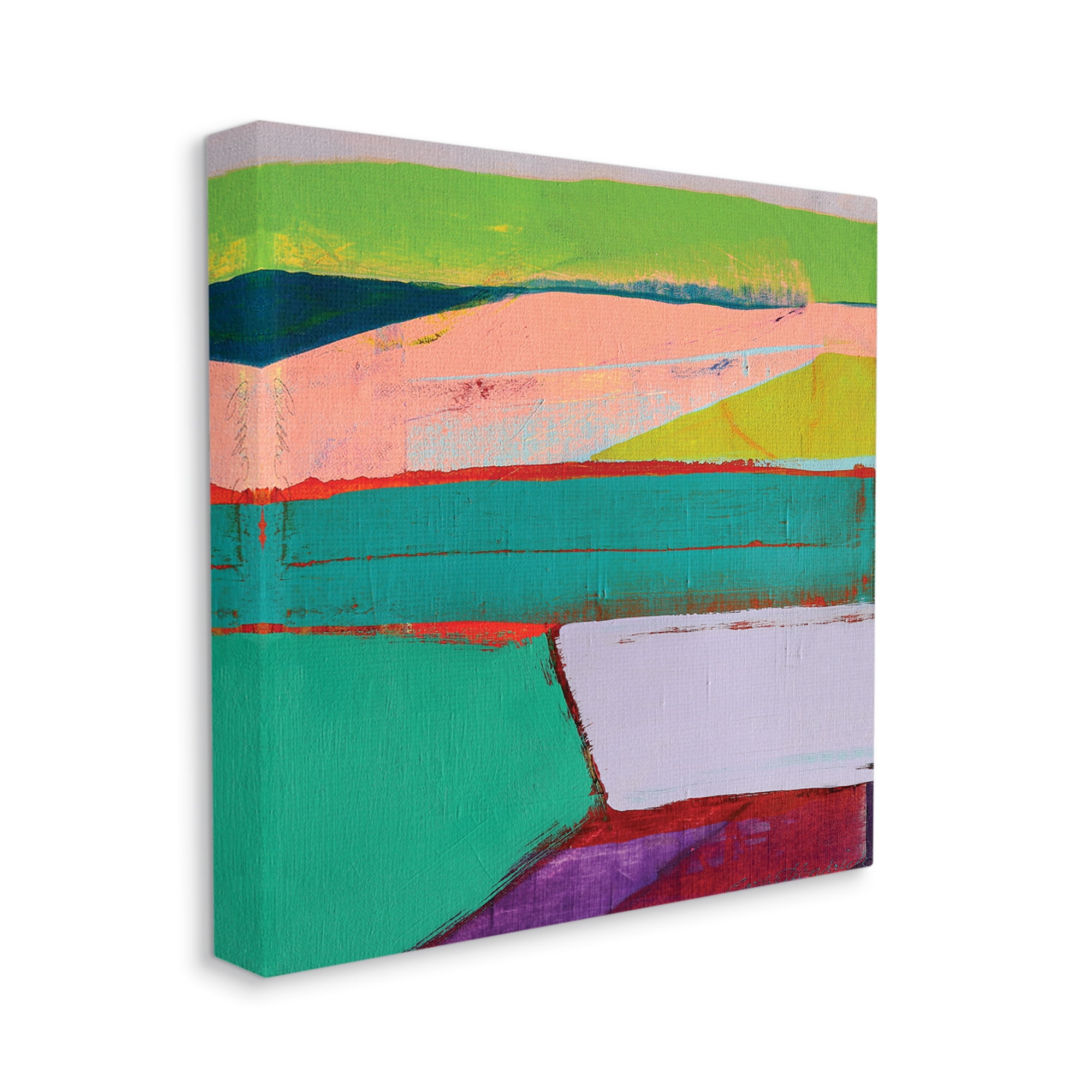 Radiant Abstract Geometric Shapes Canvas Wall Art, 17" x 17"