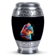 Radiant Aura Cat - Urn Ashes For Women - Urn For Human Ashes - Included Velvet Bag - Adult Cremation Urns For Human Ashes - Memorial Urns For Human Ashes Size -10inch