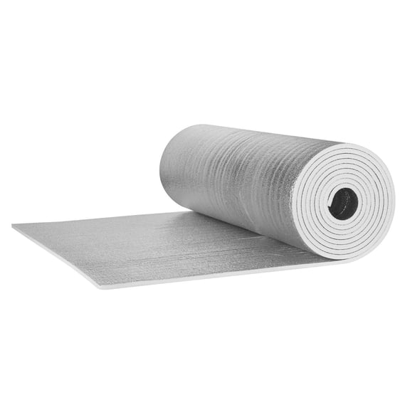 Radiant Barrier Insulation Roll 300" x 48" x 19/32", Double-Sided Reflective Foam Core for Energy Efficiency, Home & RV Use