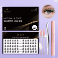 thumbnail image 1 of The Radiant Beauty Cluster Lashes, False Eyelashes (60pcs), 1 of 5