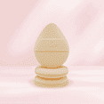 thumbnail image 1 of Radiant Beauty Powder Puff - Liquids Powders Makeup Applicator Puffs, Teardrop Shape, Velvet, Beige, 1 of 4