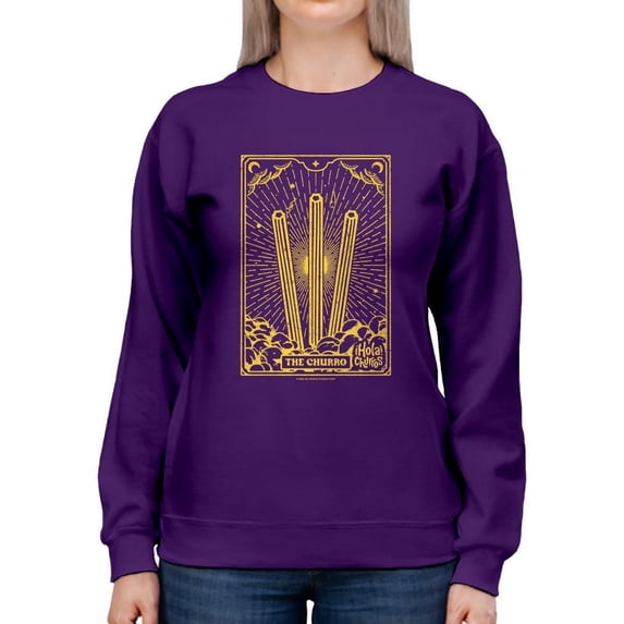 Radiant Churro Art Deco Style Graphic Design Women's Sweatshirt