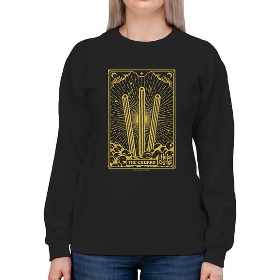 Radiant Churro Art Deco Style Graphic Design Women's Sweatshirt