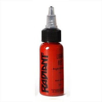 Radiant Colors Tattoo Ink Professional Tattooing Inks Fluid Vegan Pigments 1/2 oz Half Ounce Light Red
