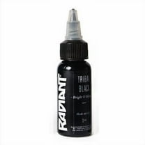 Radiant Colors Tattoo Ink - Tattooing Inks Fluid Vegan Pigments 1/2 oz Half Ounce - Tribal Black